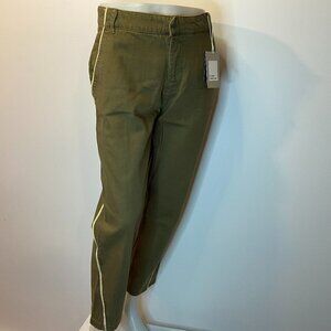 Zara Trafaluc Denimwear Women's Olive Green Mom Fit Jeans - NWT